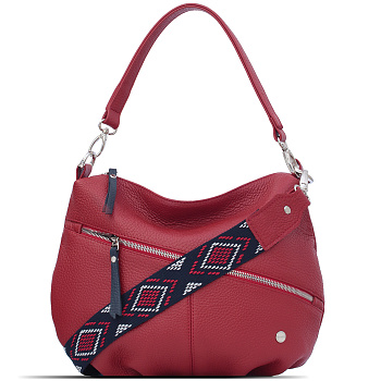Красные кожаные женские сумки недорого  - фото 28