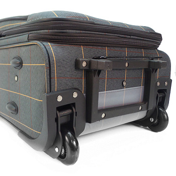 Серые чемоданы на 2 колёсах  - фото 24