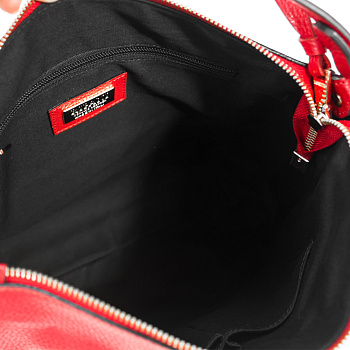 Красные женские сумки-мешки  - фото 7