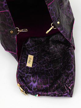 Фиолетовые женские сумки-мешки  - фото 3