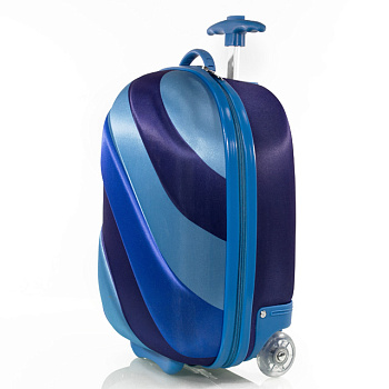 Синие чемоданы на 2 колёсах  - фото 14