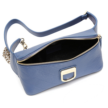 Женские сумки на пояс синего цвета  - фото 4
