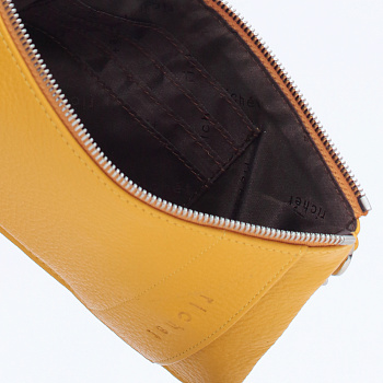 Жёлтые кожаные женские сумки недорого  - фото 35