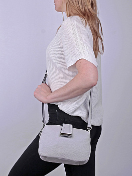 Женские сумки на пояс серого цвета  - фото 6
