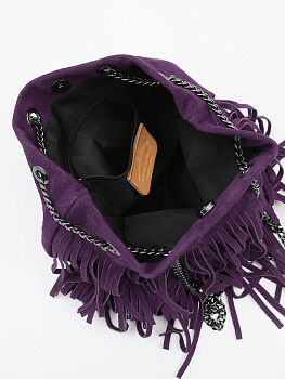 Фиолетовые женские сумки-мешки  - фото 10