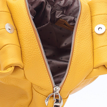 Жёлтые кожаные женские сумки недорого  - фото 10
