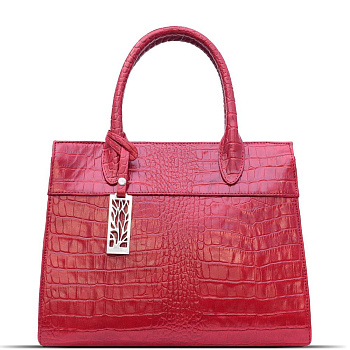 Красные кожаные женские сумки недорого  - фото 9