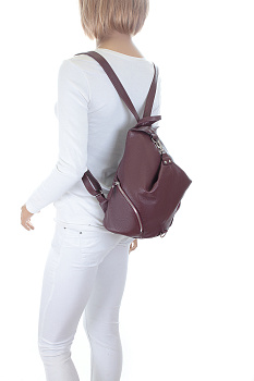 Бордовые кожаные женские сумки недорого  - фото 97