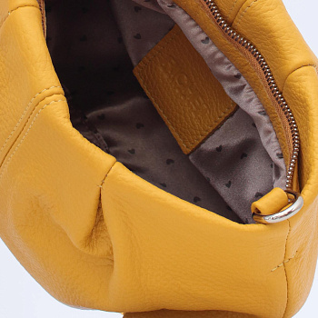 Жёлтые кожаные женские сумки недорого  - фото 6