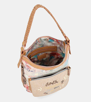 Бежевые женские сумки-мешки  - фото 36