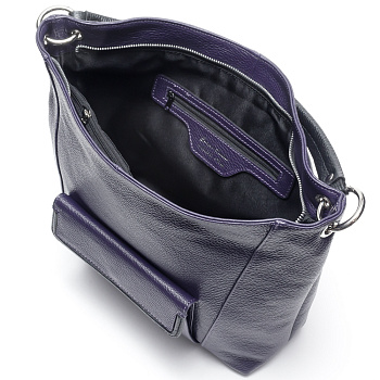 Фиолетовые женские кожаные сумки  - фото 64