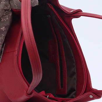 Красные кожаные женские сумки недорого  - фото 42