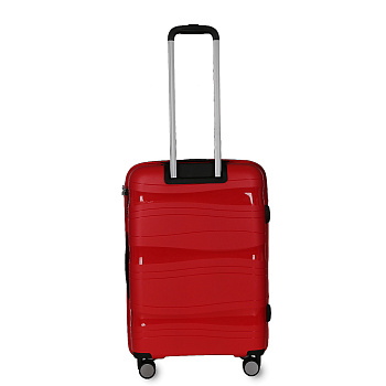 Красные пластиковые чемоданы  - фото 3
