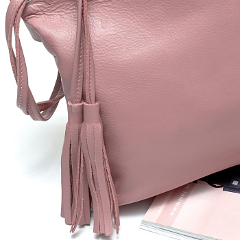 Розовые кожаные женские сумки недорого  - фото 28