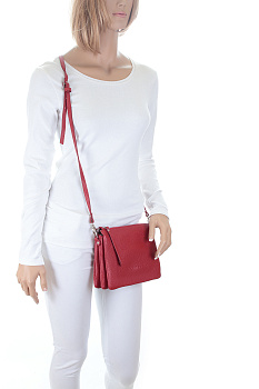 Красные кожаные женские сумки недорого  - фото 60