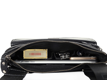 Недорогие мужские кожаные сумки через плечо  - фото 89