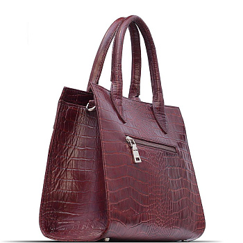 Недорогие кожаные коричневые женские сумки  - фото 22