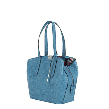 Голубые женские кожаные сумки  - фото 110