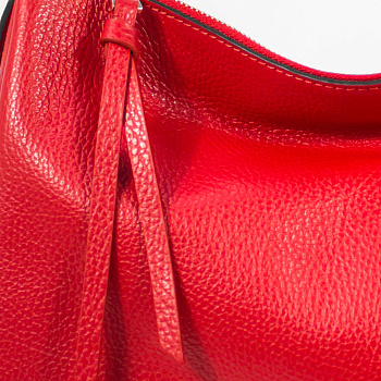 Красные женские сумки-мешки  - фото 8