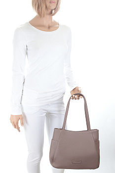 Недорогие кожаные коричневые женские сумки  - фото 44