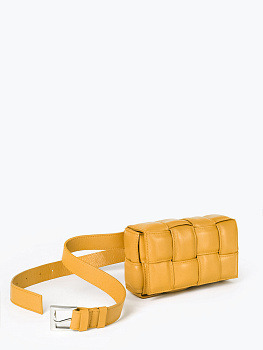 Женские сумки на пояс желтого цвета  - фото 1