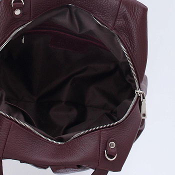 Бордовые кожаные женские сумки недорого  - фото 3
