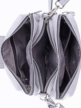 Женские сумки на пояс серого цвета  - фото 7