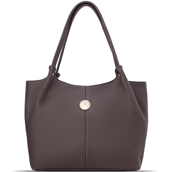 Недорогие кожаные коричневые женские сумки  - фото 1