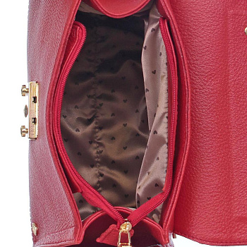 Красные кожаные женские сумки недорого  - фото 7