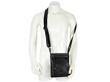 Недорогие мужские кожаные сумки через плечо  - фото 119