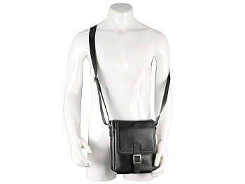 Недорогие мужские кожаные сумки через плечо  - фото 106