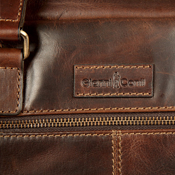 Мужские деловые сумки коричневого цвета  - фото 15