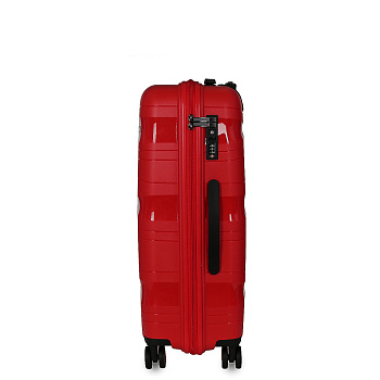 Красные пластиковые чемоданы  - фото 5