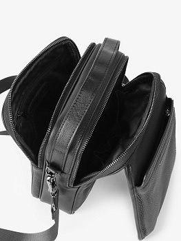 Чёрные мужские сумки через плечо  - фото 97