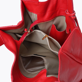 Красные женские сумки-мешки  - фото 38