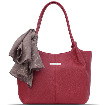 Красные кожаные женские сумки недорого  - фото 40